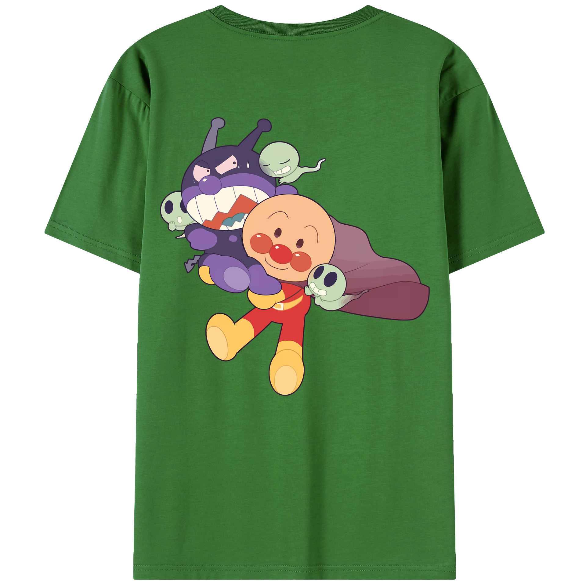 （画像用） アンパンマン Anpanman レディース半袖Tシャツ(バックプリント)